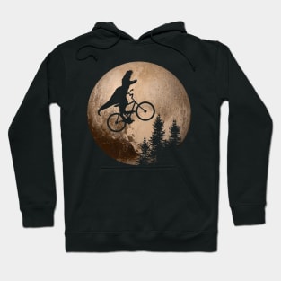 T-rex Cycling On The Pluto Hoodie